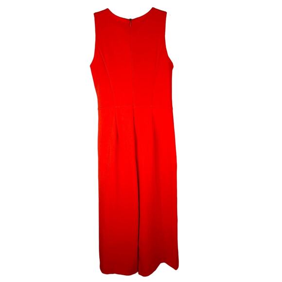 Spense Jumpsuit Small Coral Sleeveless Cropped Stretch Drawstring New - Picture 9 of 12